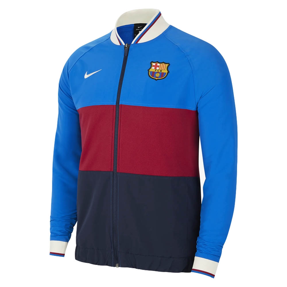 2021-2022 Barcelona Elite I96 Anthem Jacket (Blue-Red)