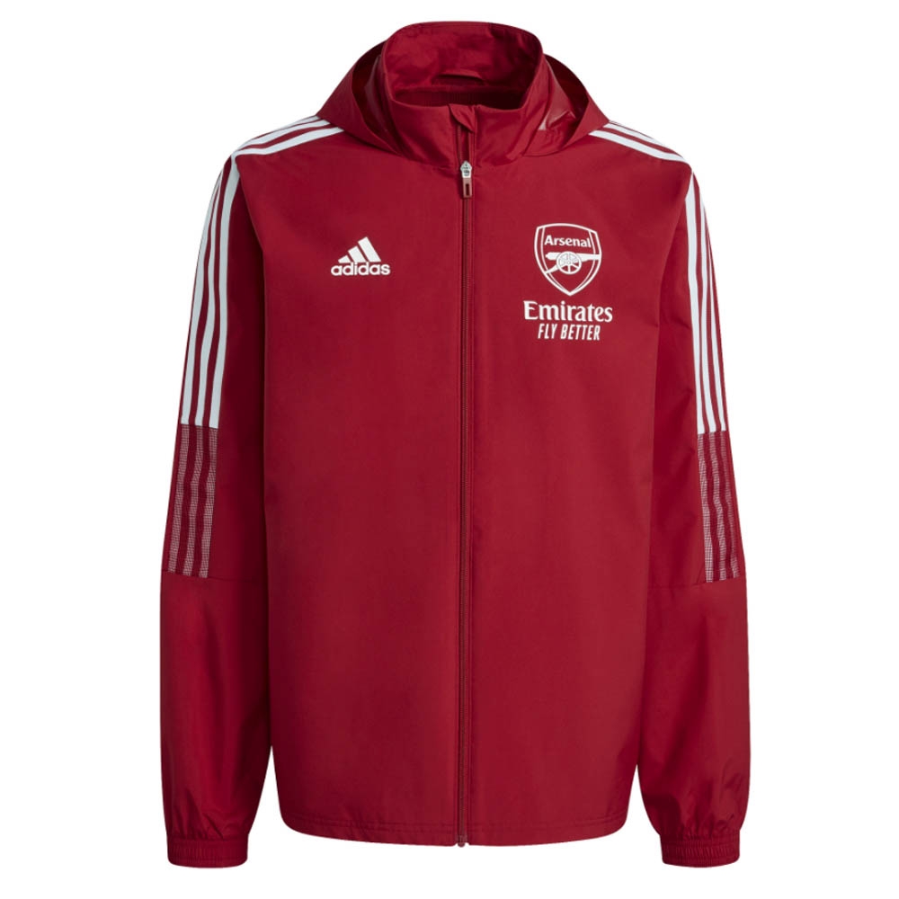 Arsenal 2021-2022 Allweather Jacket (Active Maroon)