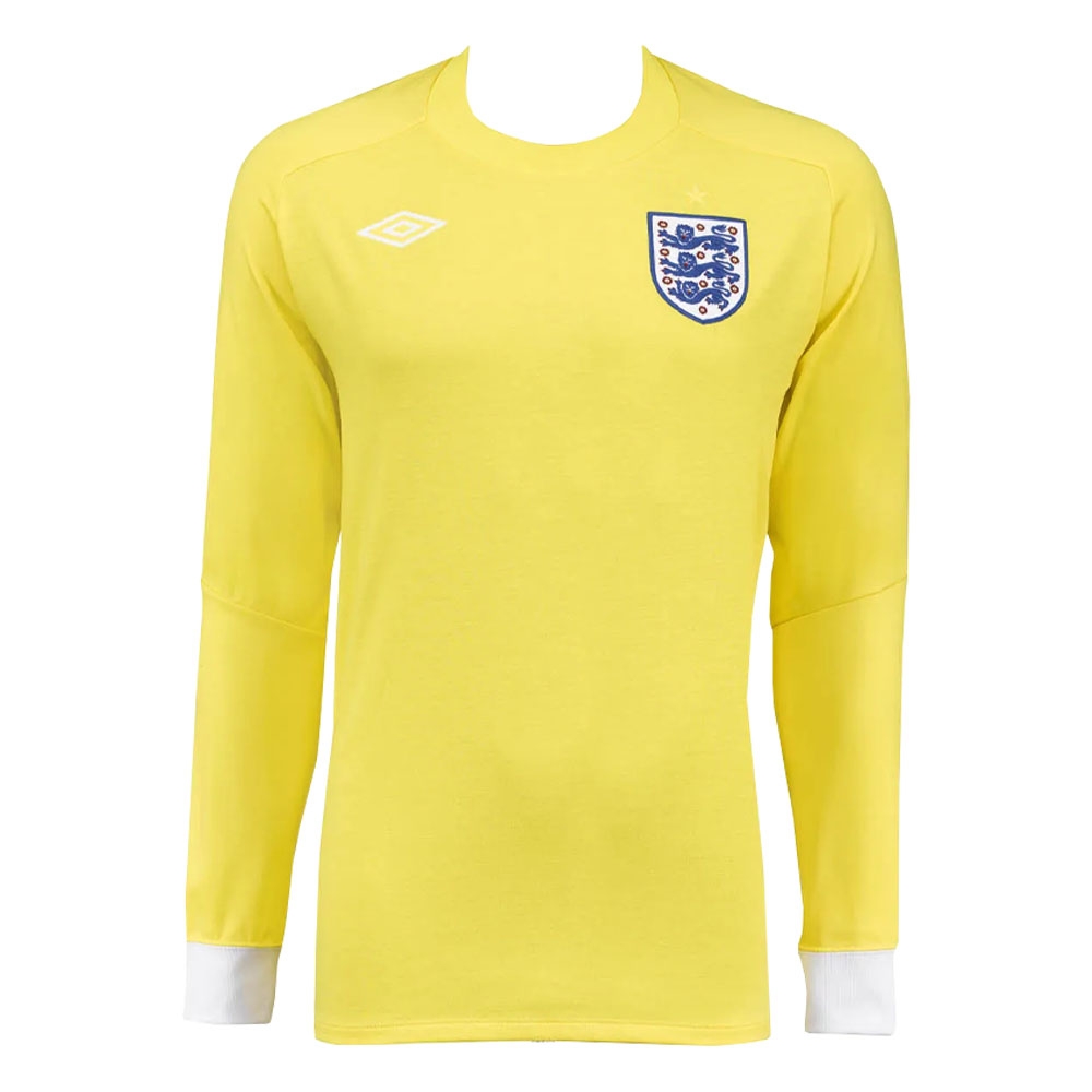 2010-2011 England Goalkeeper LS Shirt (Yellow)