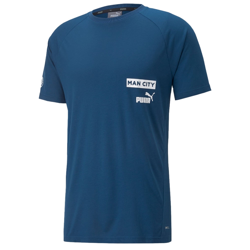 2022-2023 Man City Casuals Tee (Blue)