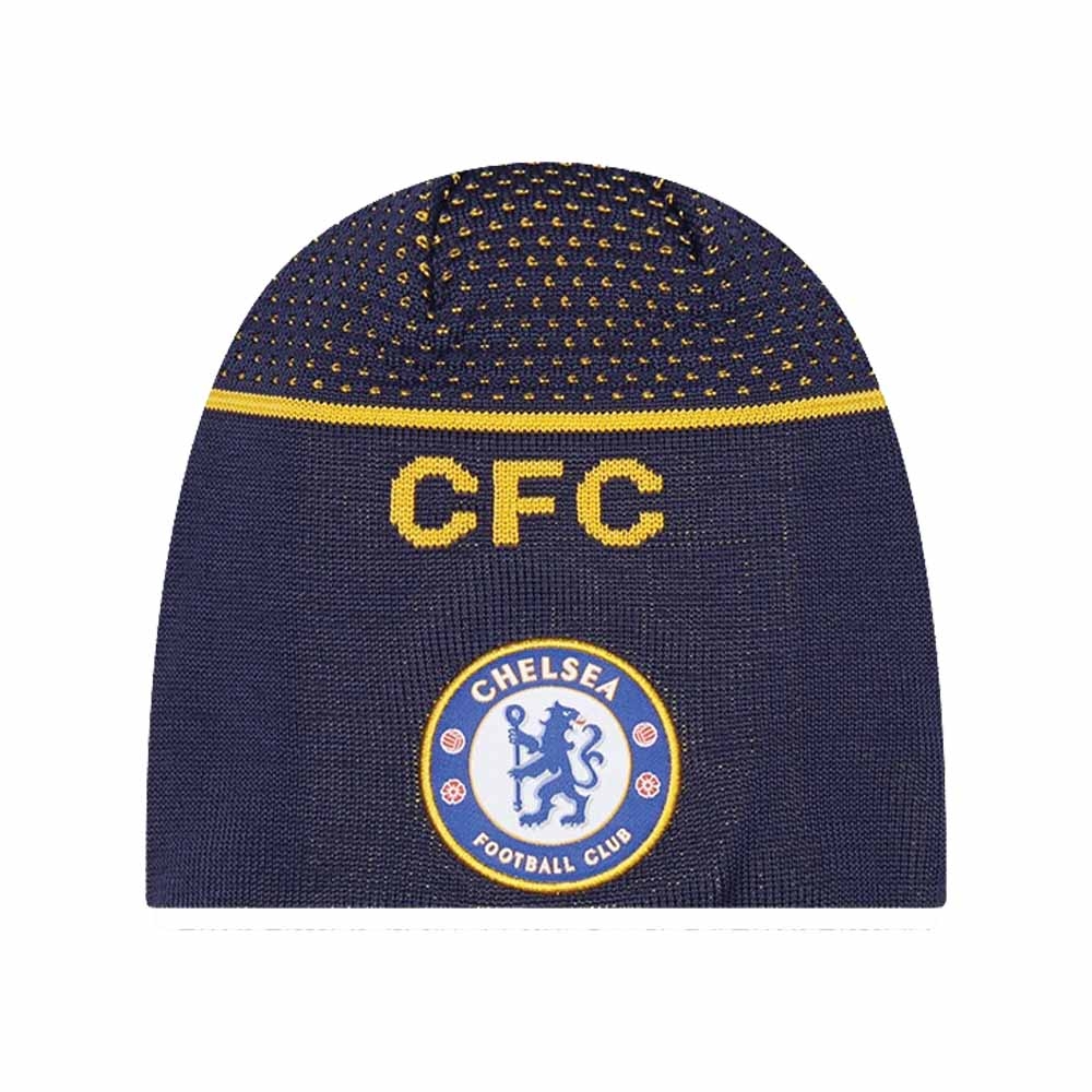 2022-2023 Chelsea Lion Crest Engineered Skull Beanie Navy