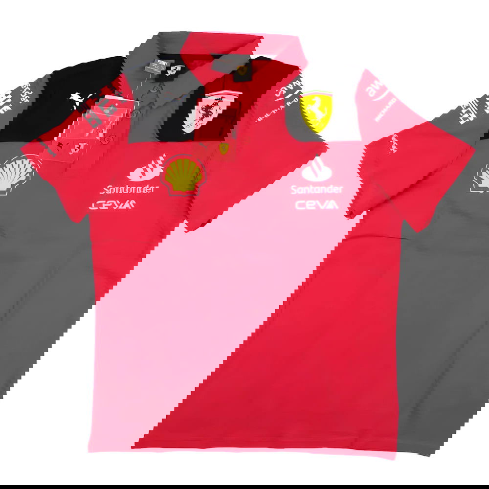 2023 Ferrari Team Polo Shirt (Red) - Kids