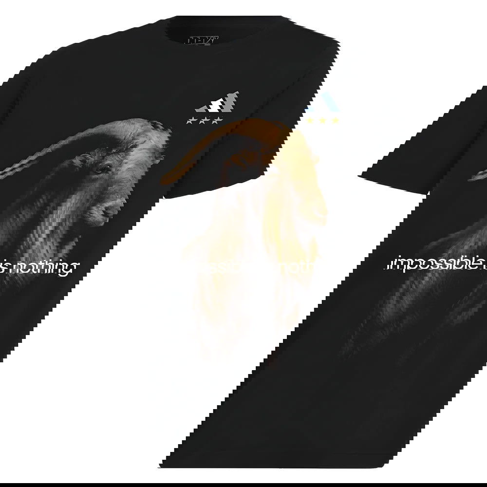 Messi Football GOAT Graphic Tee (Black) - Kids