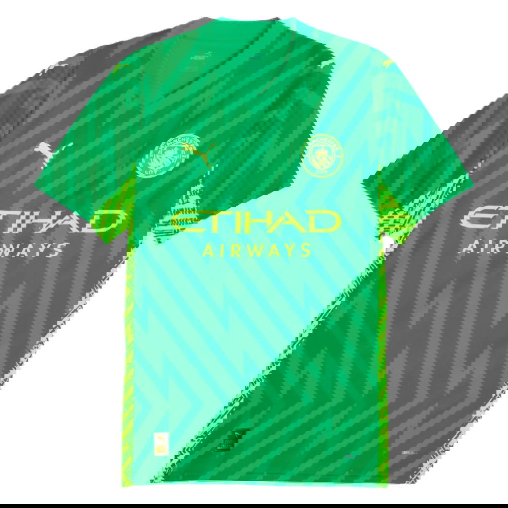 2023-2024 Man City Home Goalkeeper Shirt (Green)