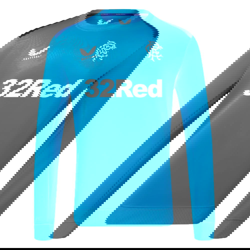 2023-2024 Rangers Players Training Sweatshirt (Deep Water)