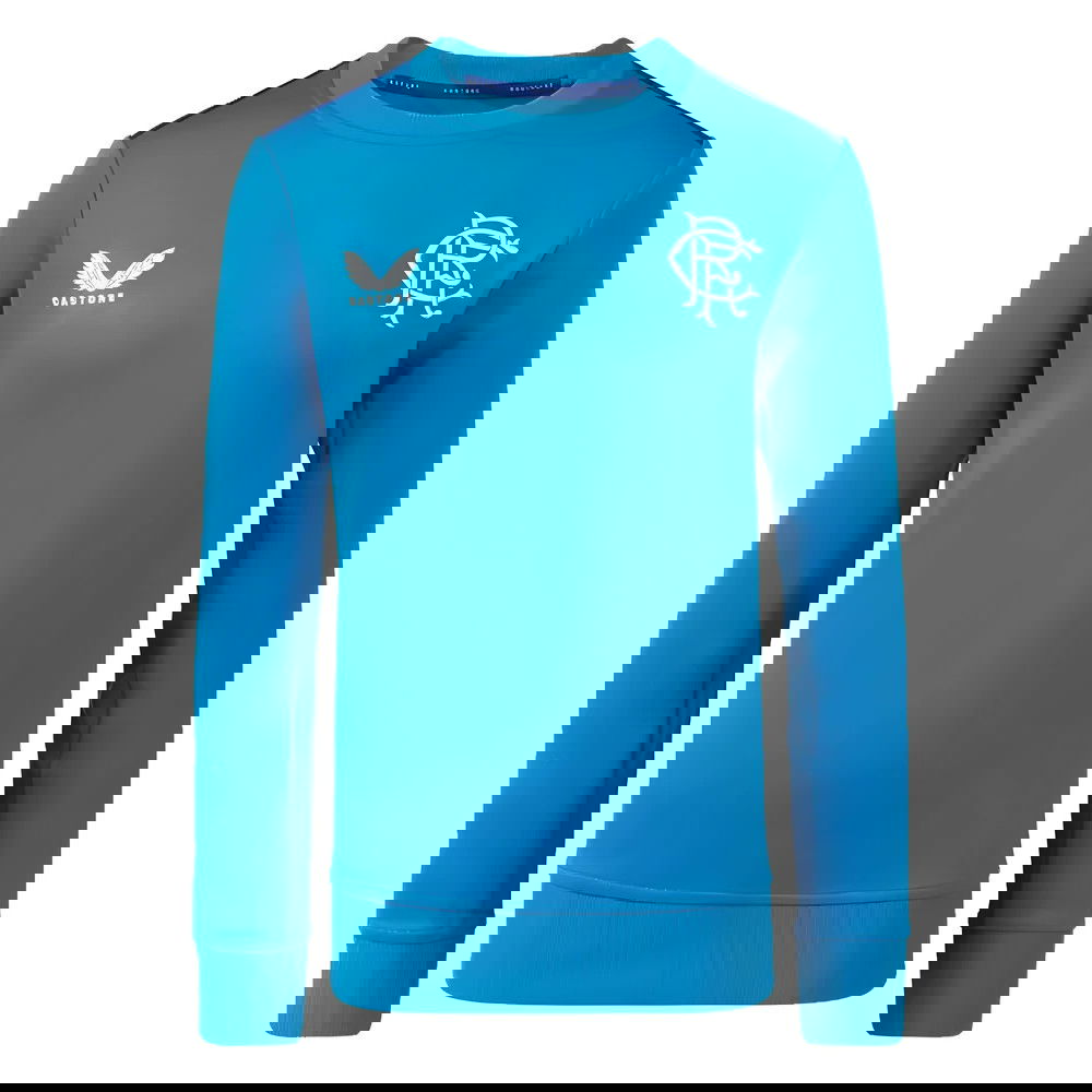 2023-2024 Rangers Players Training Sweatshirt (Deep Water) - Kids