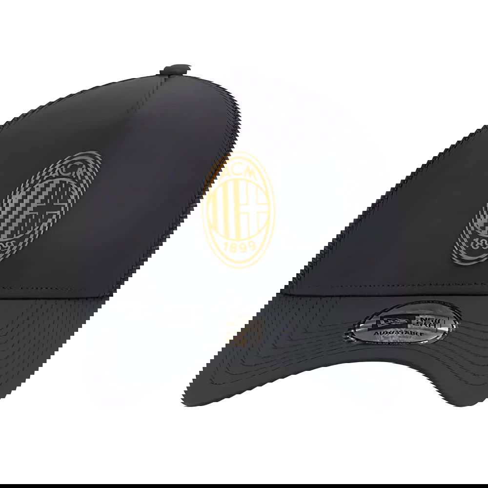 2023-2024 AC Milan Black Gold A Frame Trucker Cap