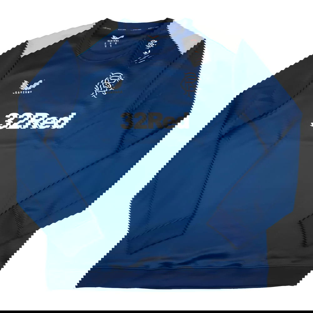 2023-2024 Rangers Coaches Matchday Sweatshirt (Blue)