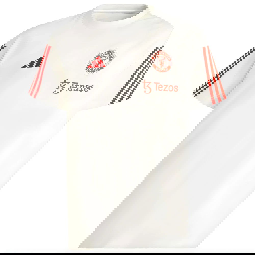 2023-2024 Man Utd Training Tee (White) - Kids