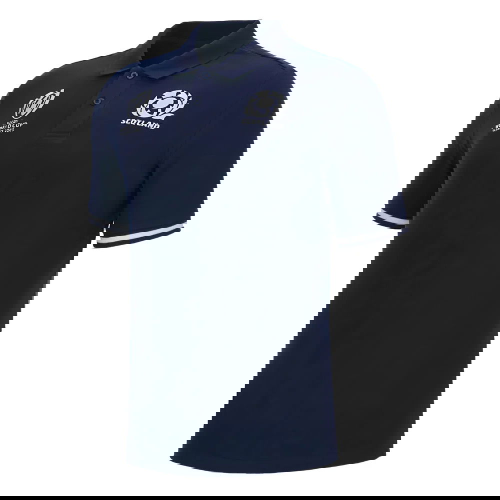 Scotland RWC 2023 Rugby Polo Shirt (Navy) - Kids