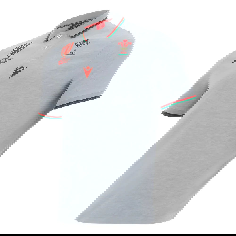 Wales RWC 2023 Cotton Polo Shirt (Grey)