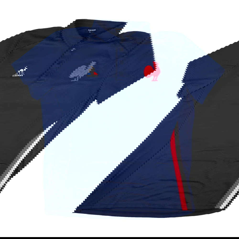 2023-2024 France Rugby Presentation Polo Shirt (Blue)