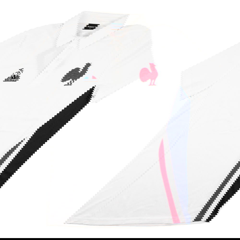 2023-2024 France Rugby Presentation Polo Shirt (White)