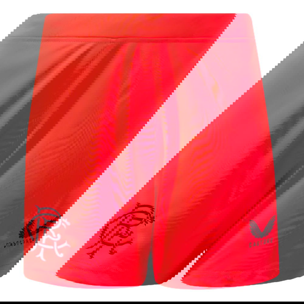 2023-2024 Rangers Away Goalleeper Shorts (Hot Coral) - Kids
