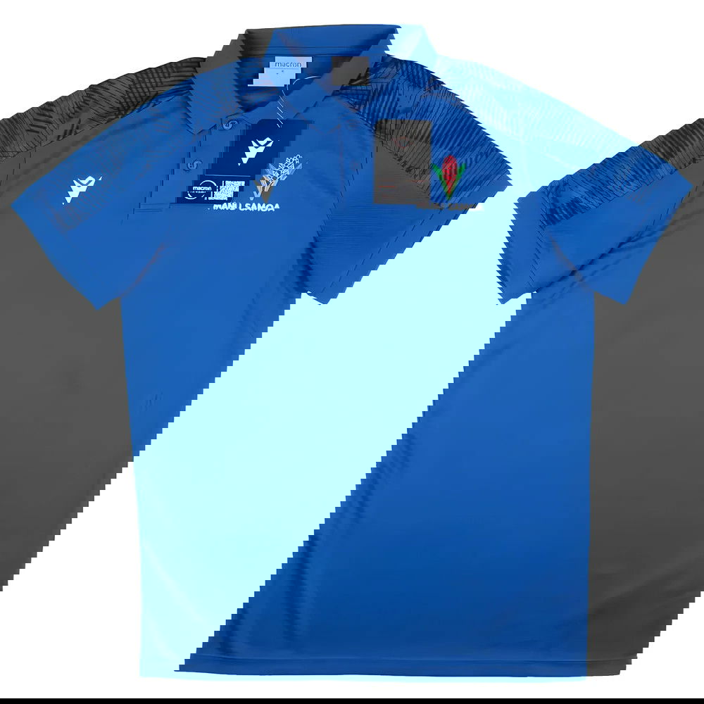 2023-2024 Samoa Rugby Travel Player Poly Polo Shirt (Royal)