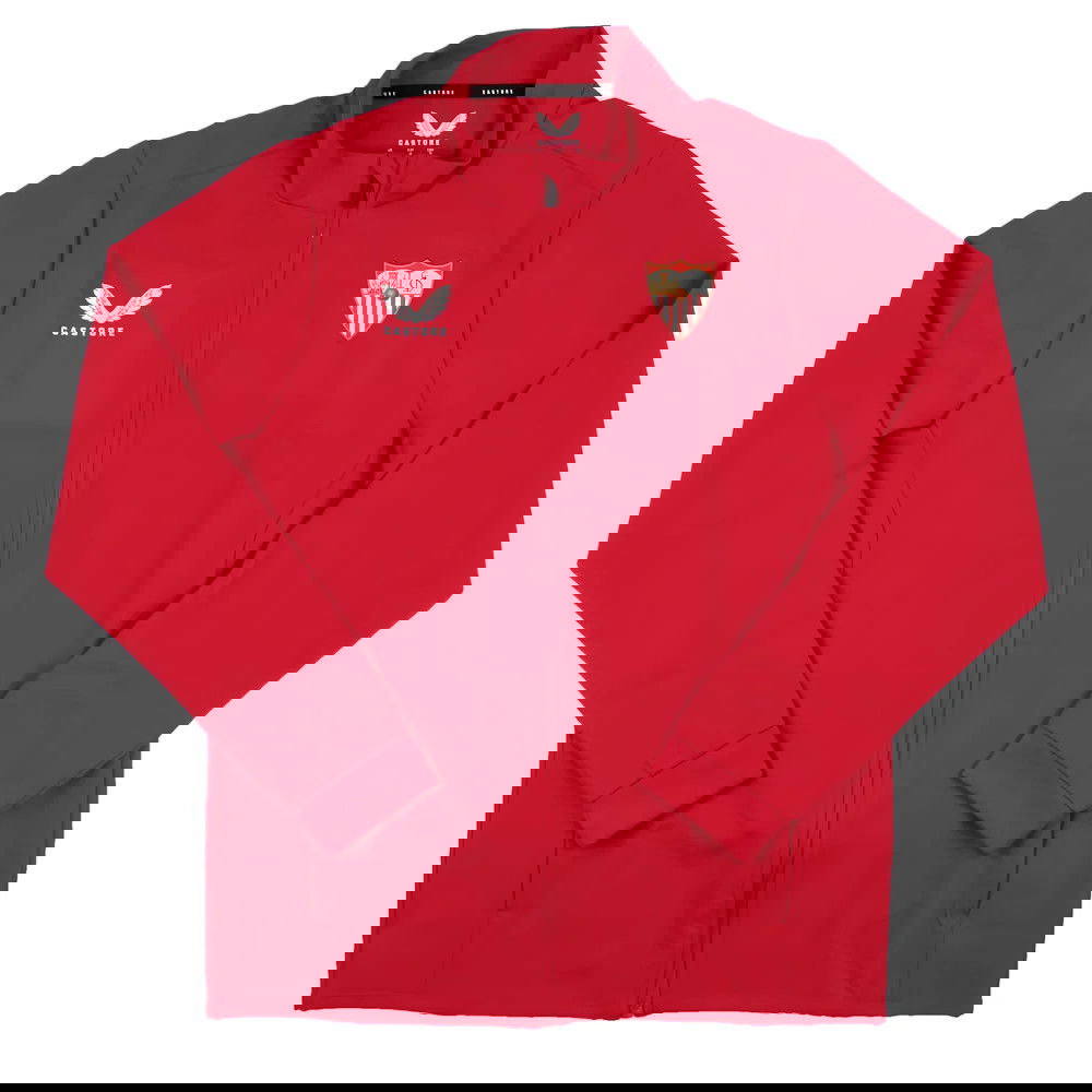 2023-2024 Sevilla Away Anthem Jacket (True Red)