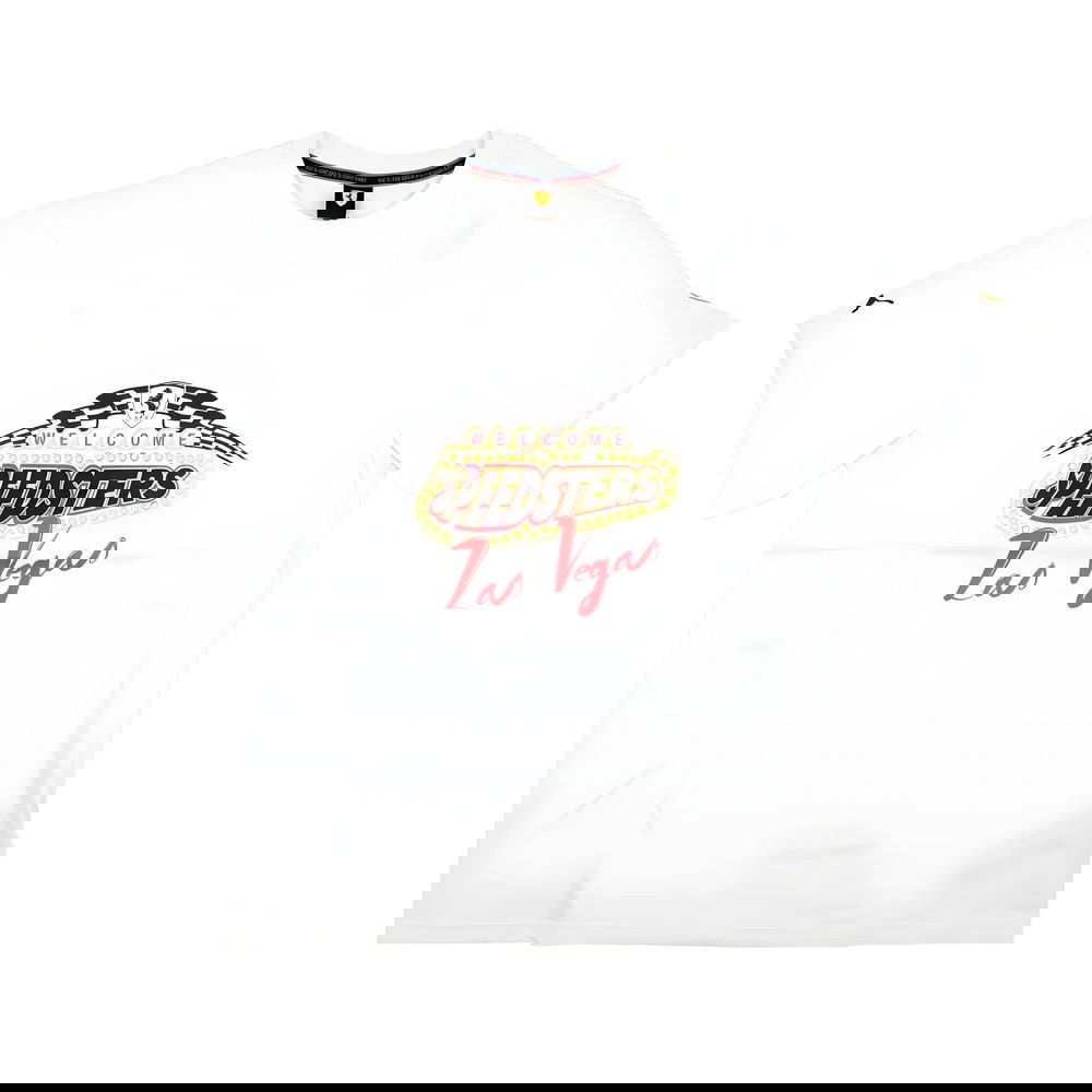 2023 Ferrari Race Garage Crew Las Vegas Tee (White)