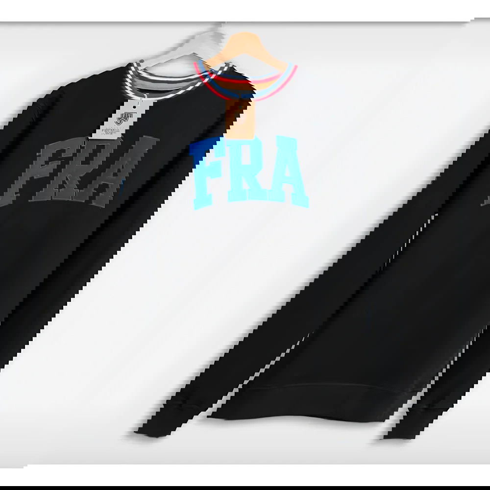 France Retro Football Sweatshirt (Black)