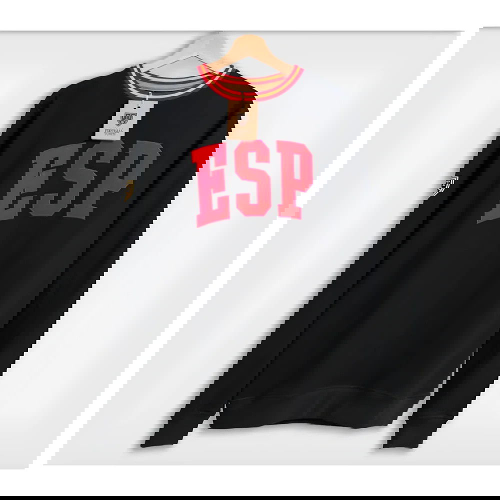 Spain Retro Football Sweatshirt (Black)