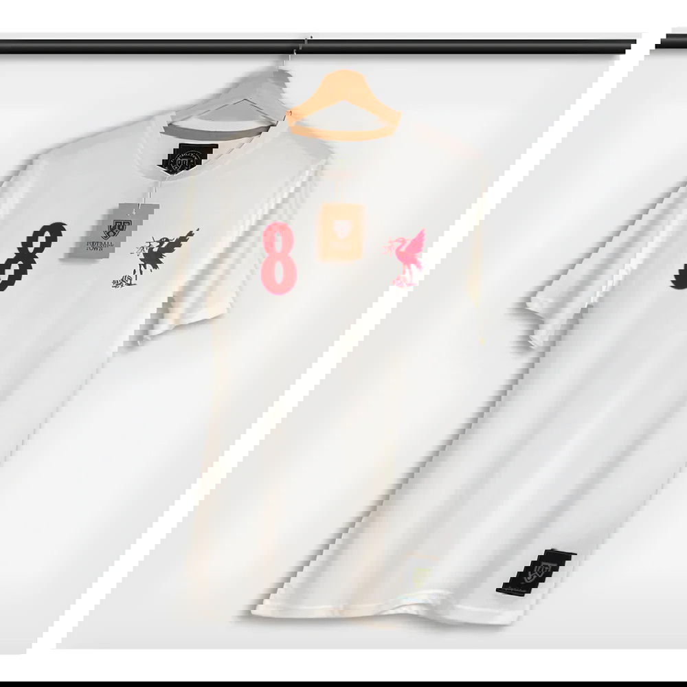 Steven Gerrard The Bird White 8 Retro Shirt