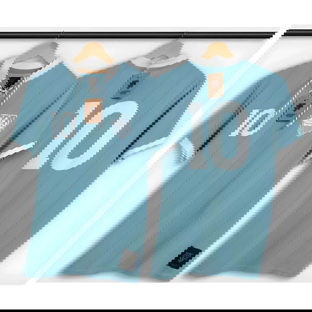 Manchester Blues Retro Shirt with Laces The Ship