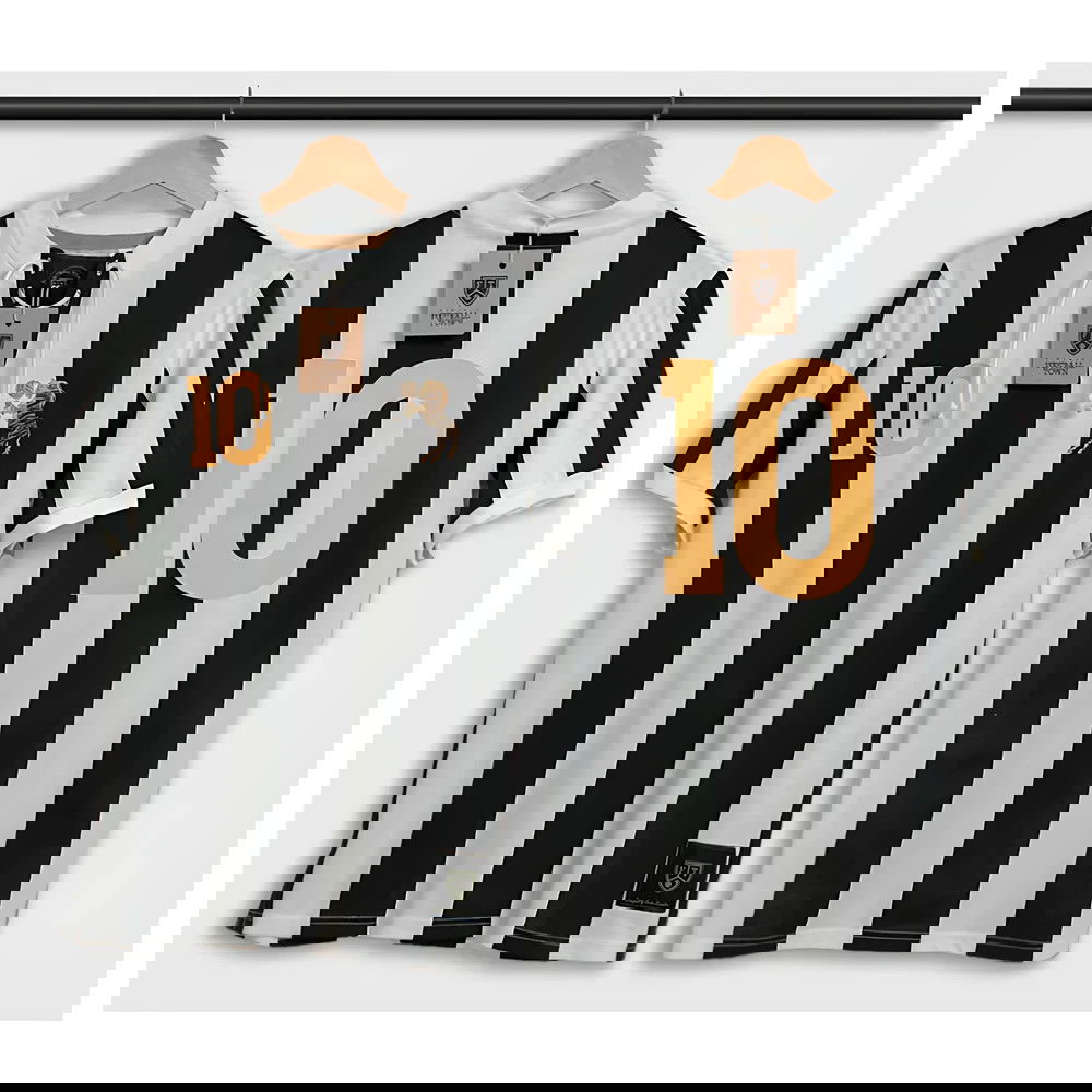 Turin Del Piero Retro Shirt with Laces La Zebra