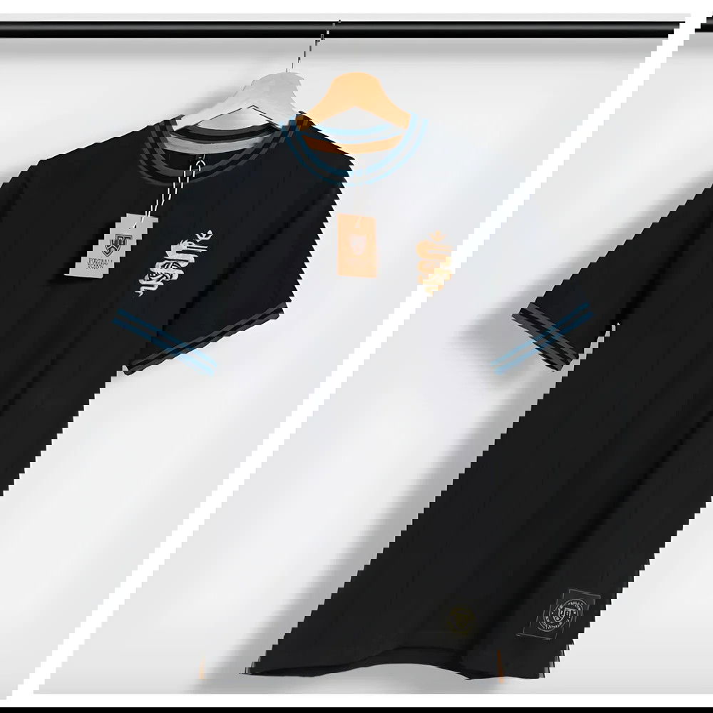 Inter Il Serpente Black Away Retro Football Shirt