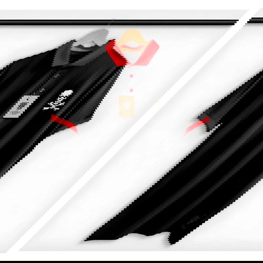Orlando Pirates Polo Shirt The Skull