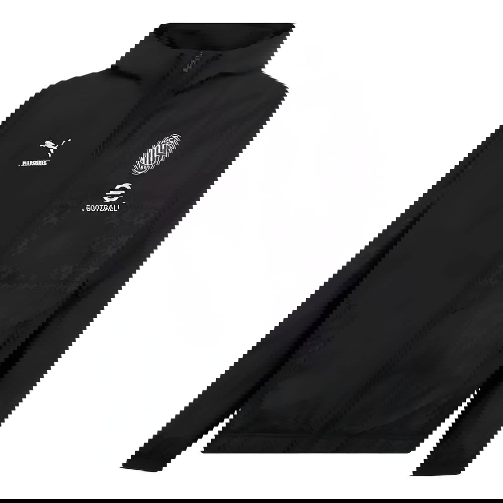 2023-2024 AC Milan x PLEASURES Prematch Jacket (Black)