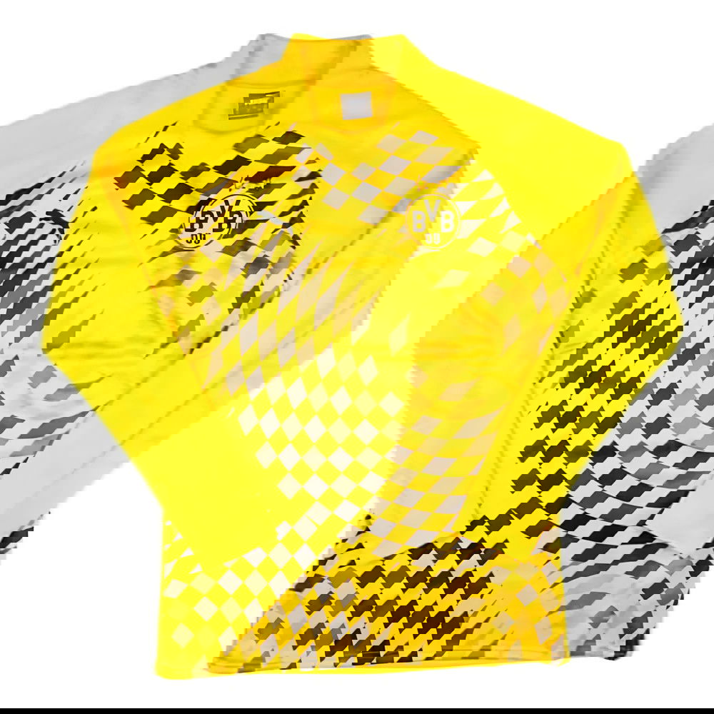 2023-2024 Borussia Dortmund Pre-Match LS Sweat Top (Yellow)