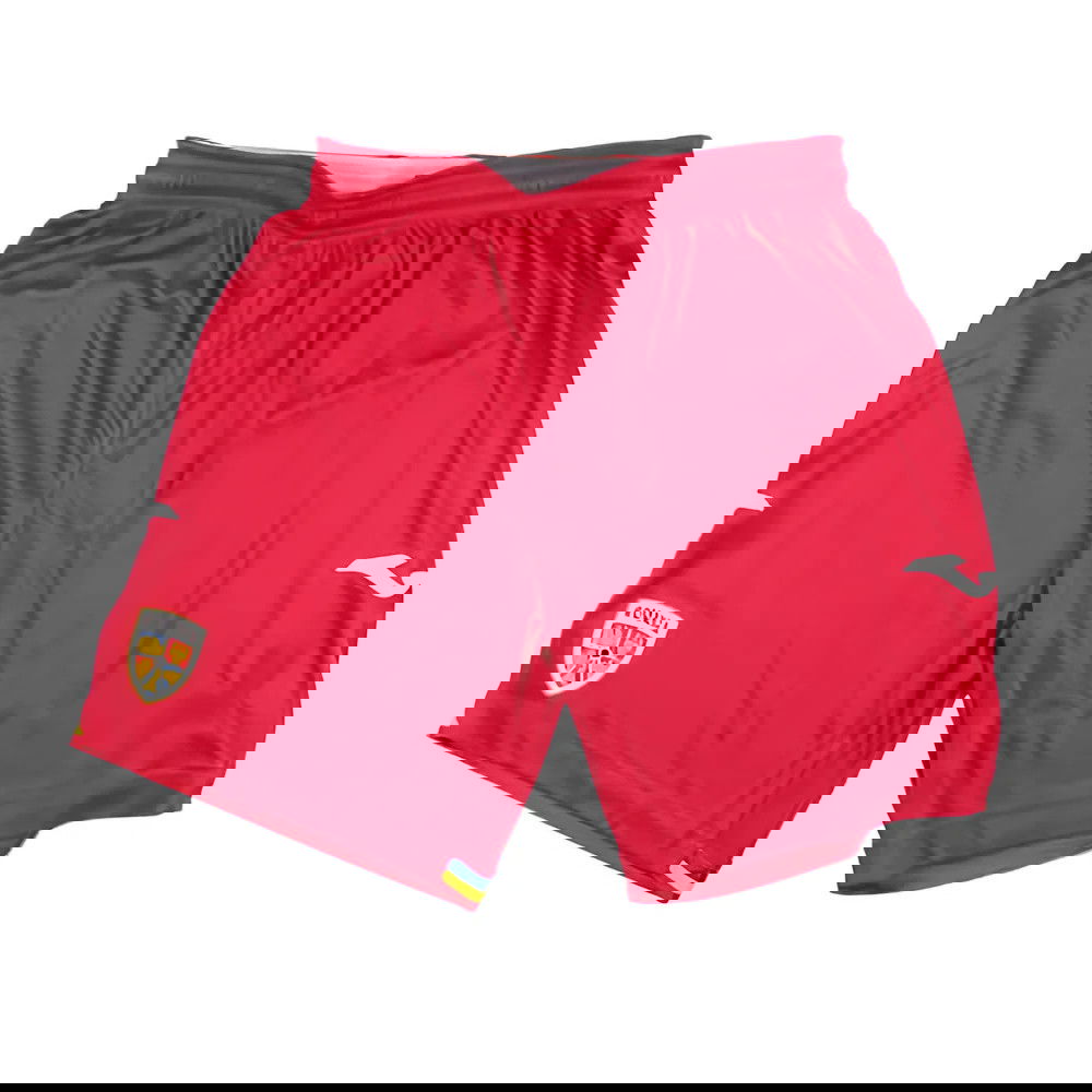 2023-2024 Romania Home Shorts (Red)