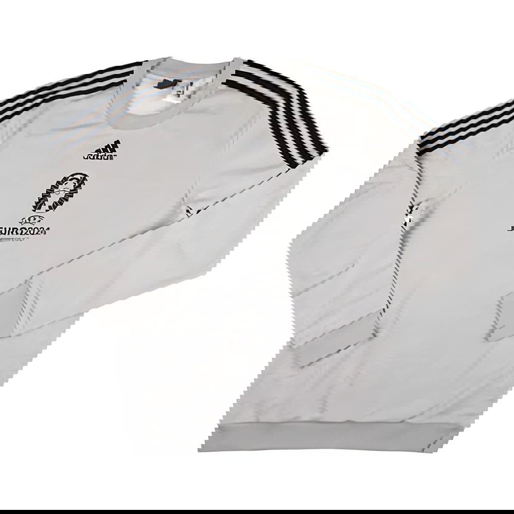 adidas Euro 2024 Official Emblem Crew Sweat (Grey)