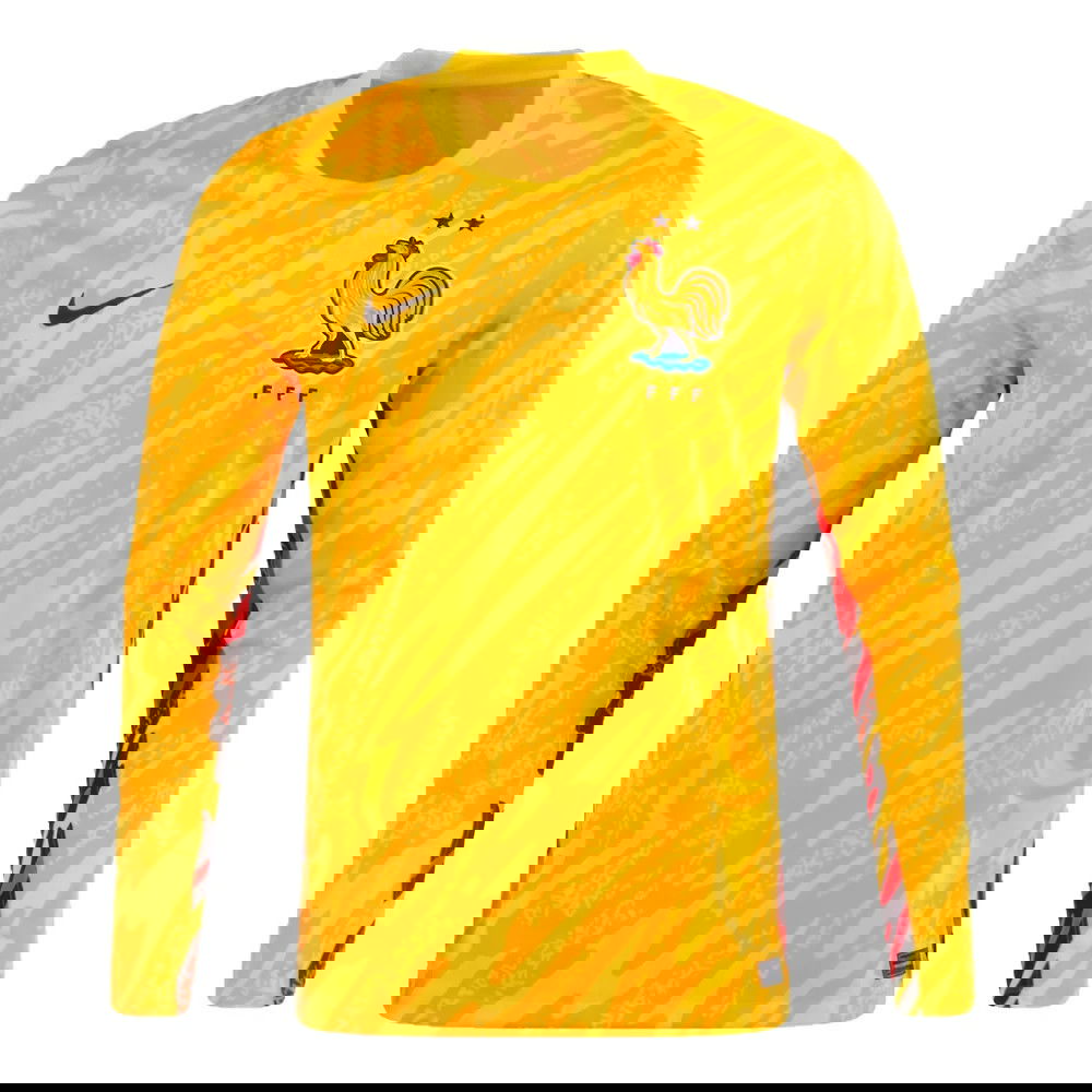 2024-2025 France Home LS Goalkeeper Shirt (Yellow)