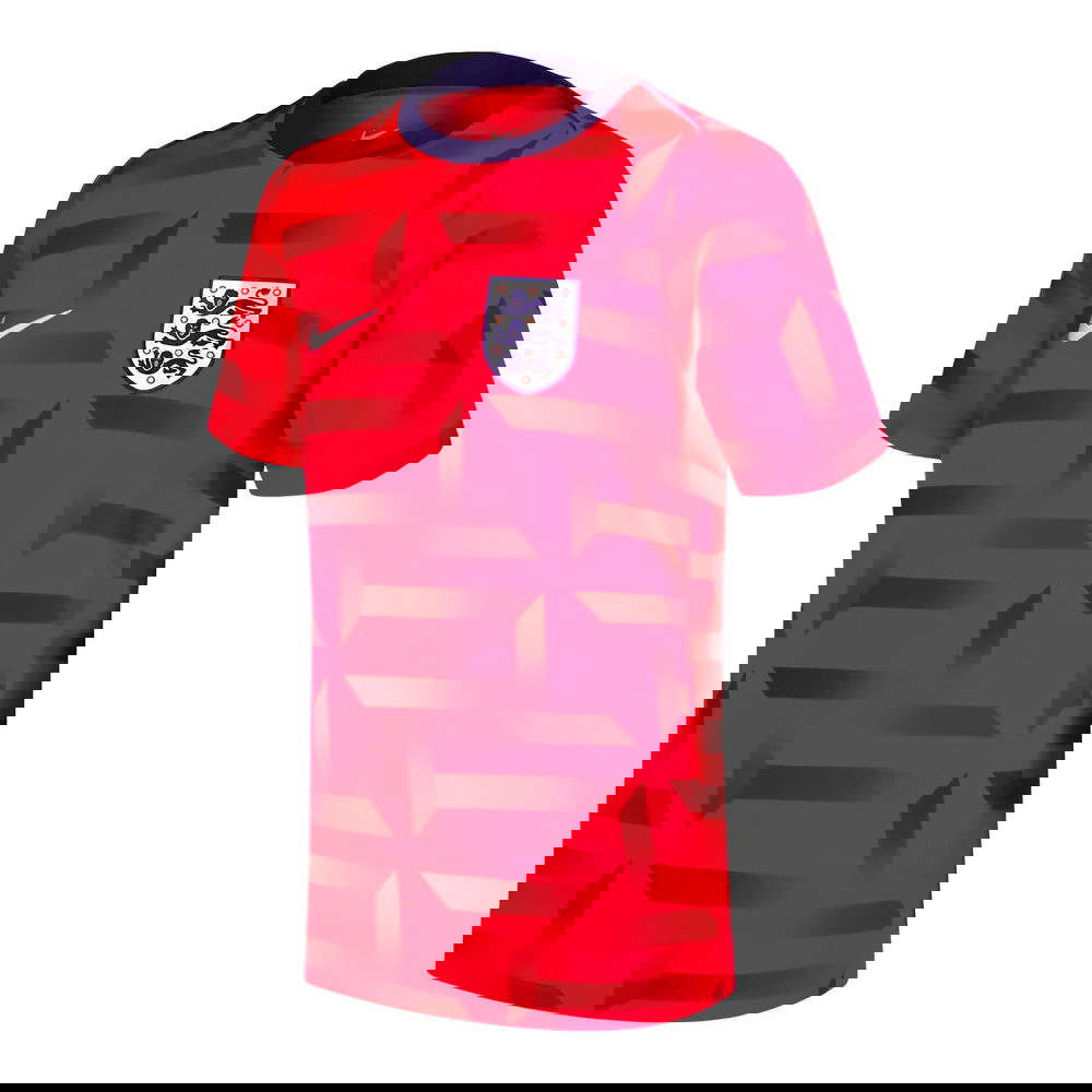 2024-2025 England Dri-FIT Pre-Match Shirt (Red)
