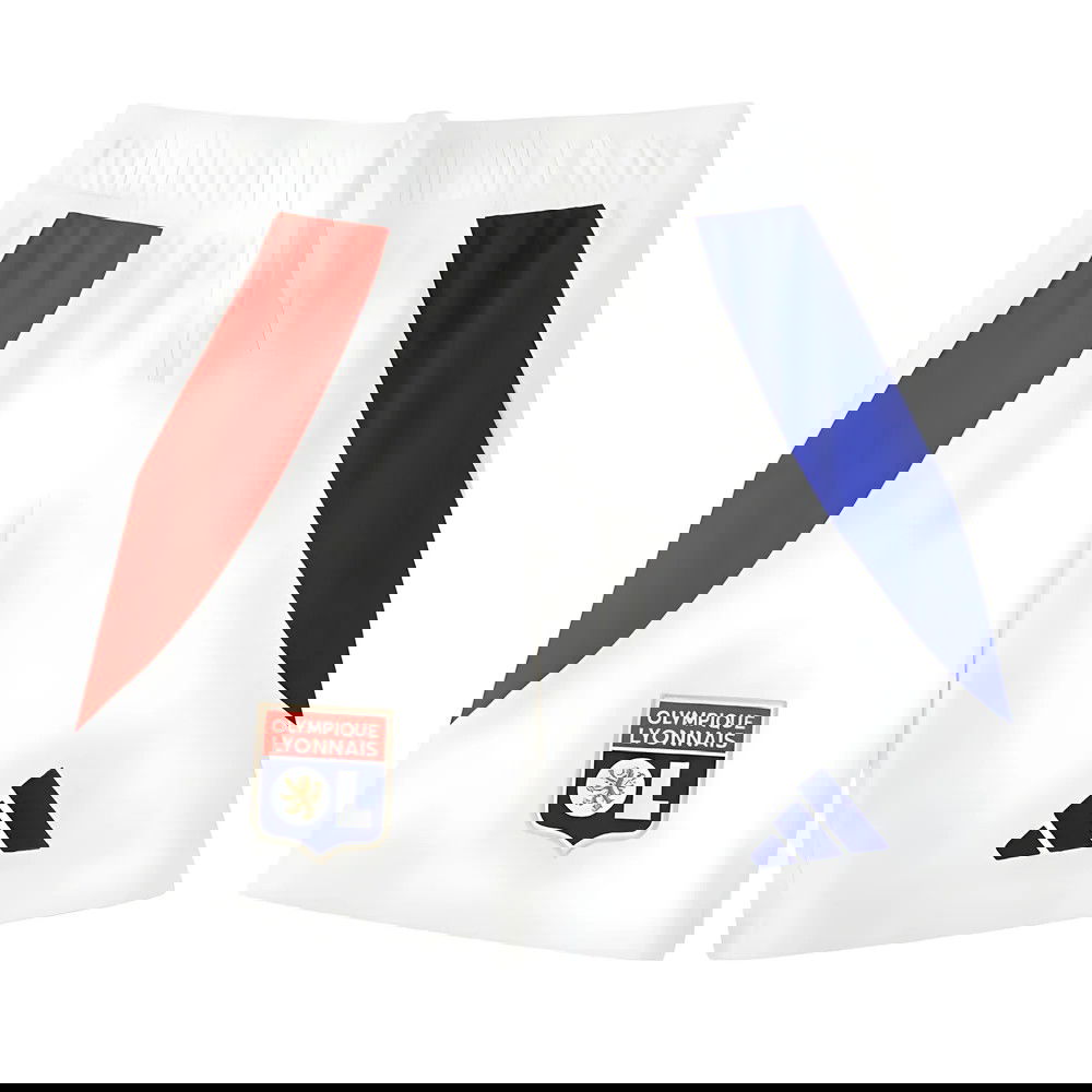 2024-2025 Olympique Lyon Home Shorts (White) - Kids