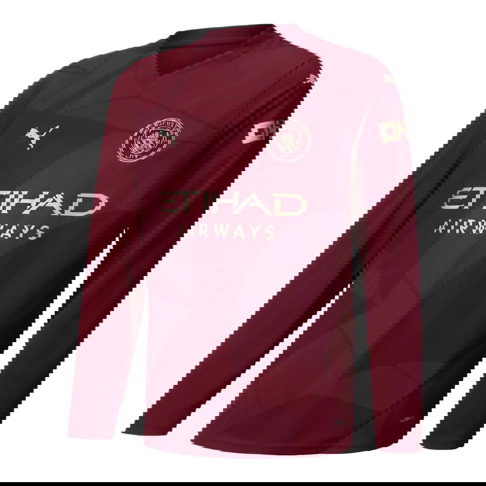 2024-2025 Man City Third Long Sleeve Shirt (Kids)