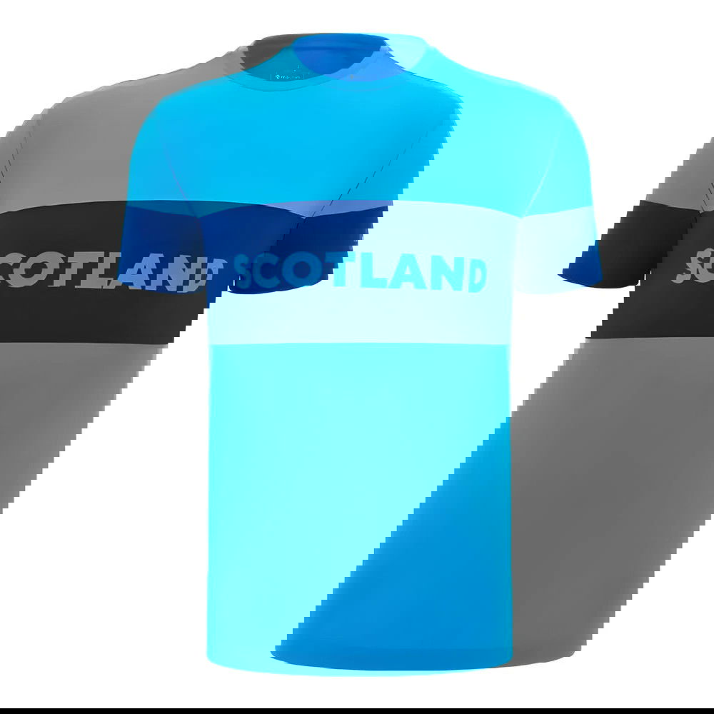 2024-2025 Scotland Rugby Leisure Cotton T-Shirt (Sky Blue)