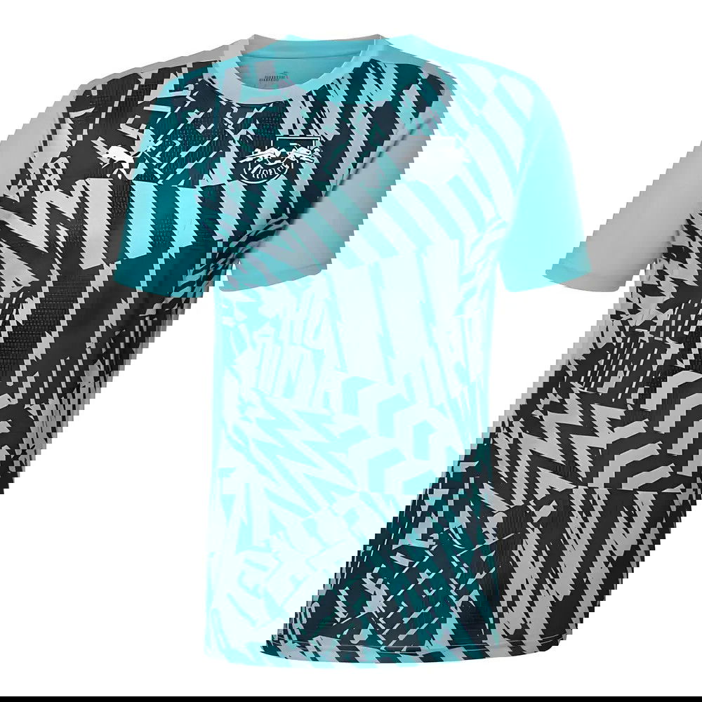 2024-2025 Red Bull Leipzig Pre-Match SS Shirt (Aqua)