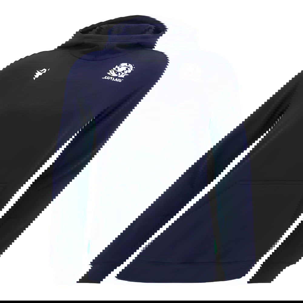 2024-2025 Scotland Rugby Travel Hooded Sweatshirt (Navy) - Kids