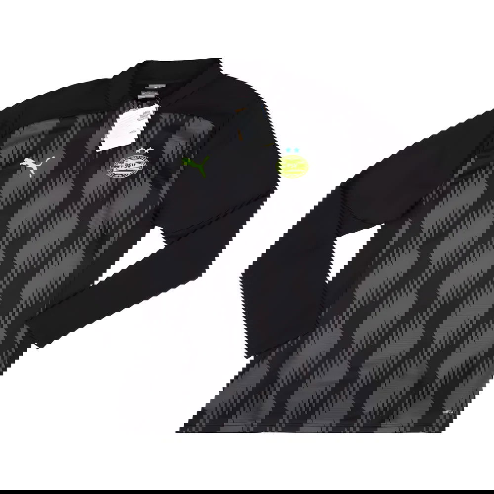 2024-2025 PSV Eindhoven Prematch 1/4 Zip Top (Black)