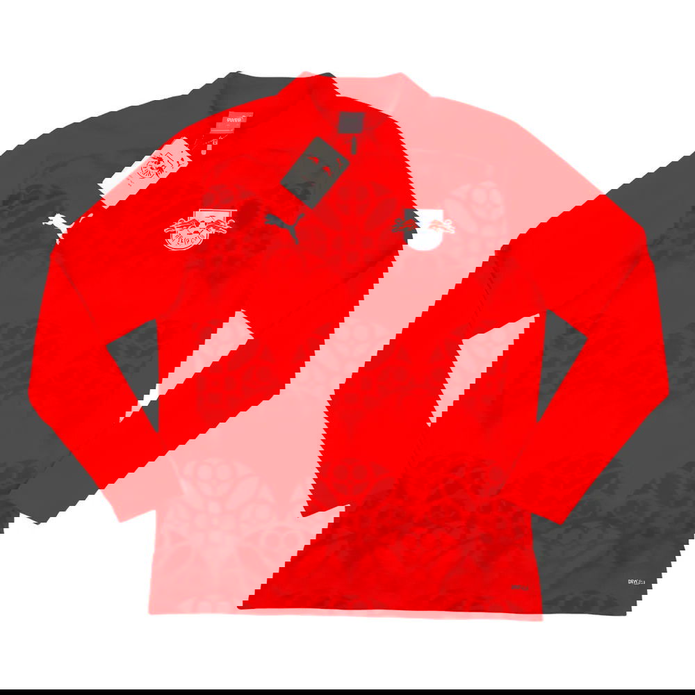 2024-2025 Red Bull Leipzig Prematch 1/4 Zip Top (Red)