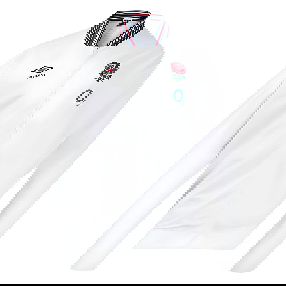 2024-2025 England Rugby Anthem Jacket O2 (White) - Womens