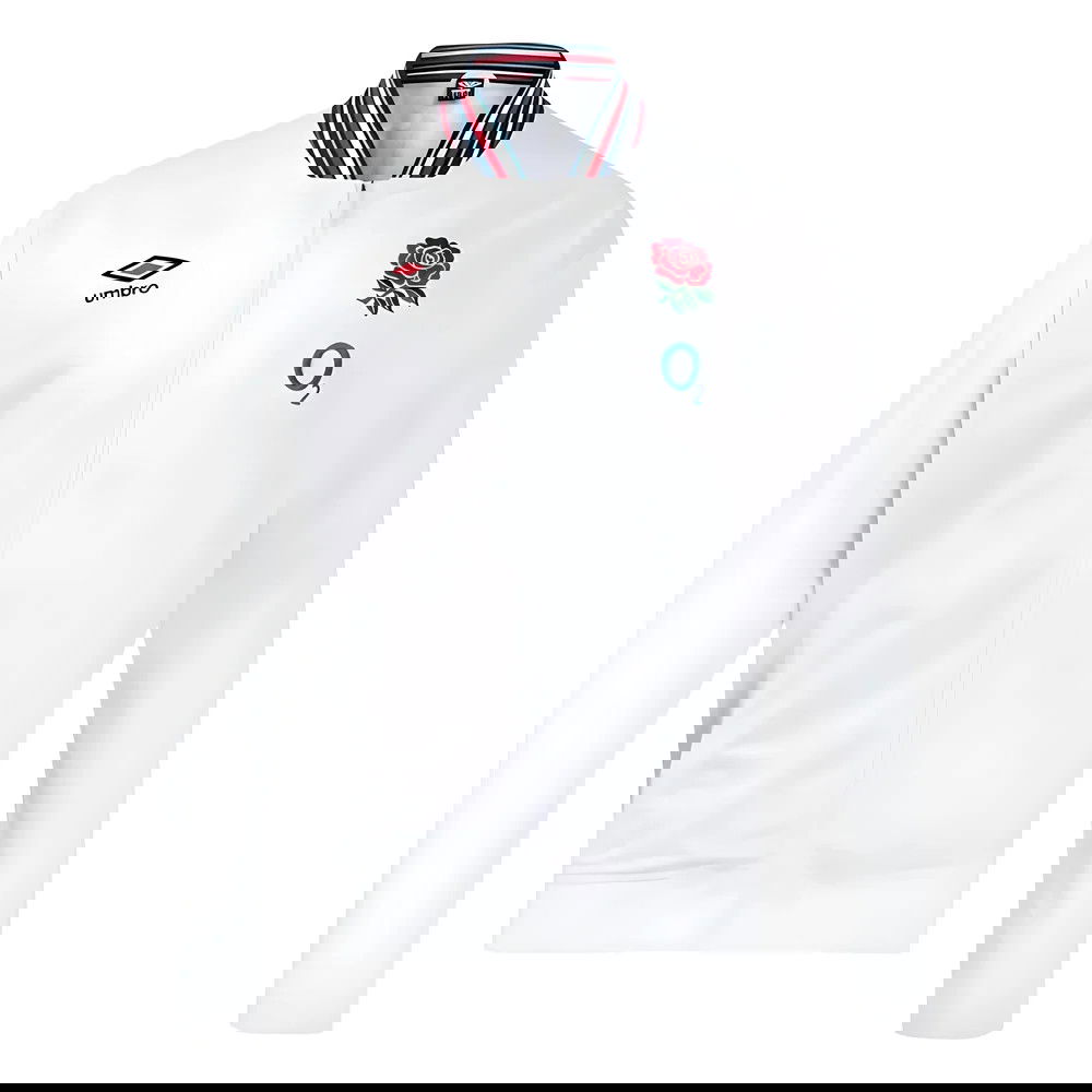 2024-2025 England Rugby Anthem Jacket O2 (White) - Kids