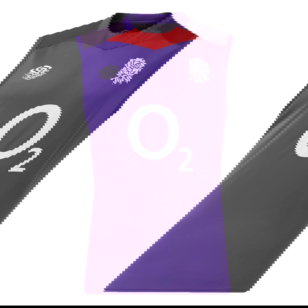 2024-2025 England Rugby Sleeveless Jersey O2 (Violet)