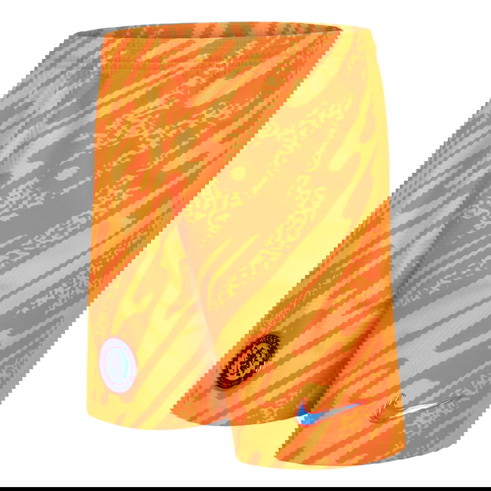 2024-2025 Chelsea Home Goalkeeper Shorts (Orange) - Kids