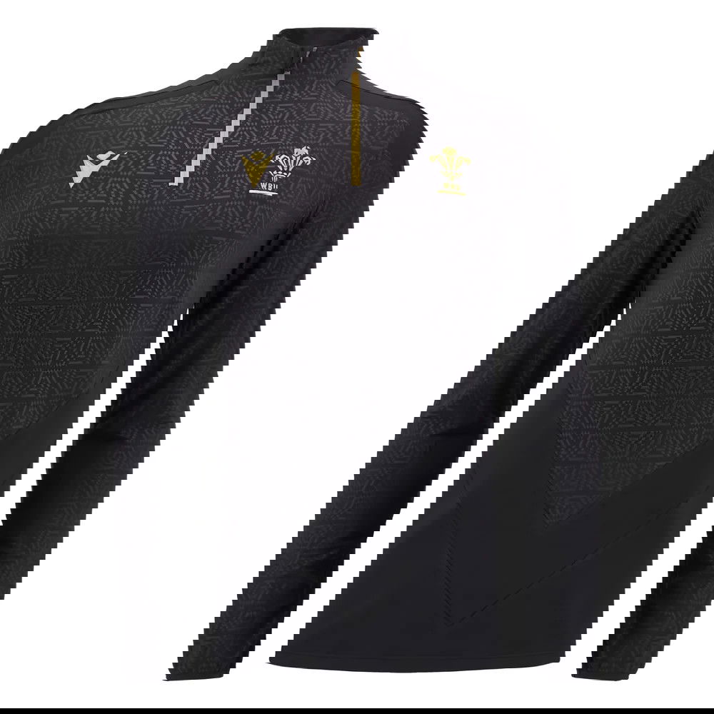 2024-2025 Wales WRU Rugby Anthem Jacket (Black) - Kids