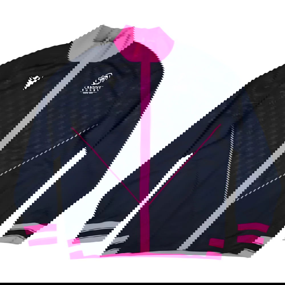 2024-2025 Cardiff Blues Rugby Warmup Anthem Jacket (Navy)