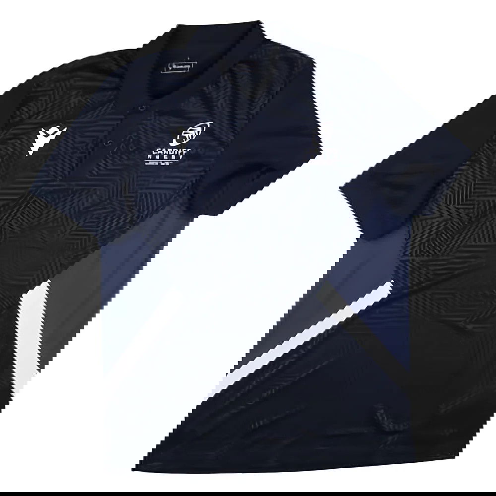 2024-2025 Cardiff Blues Rugby Travel Polo Shirt (Navy)