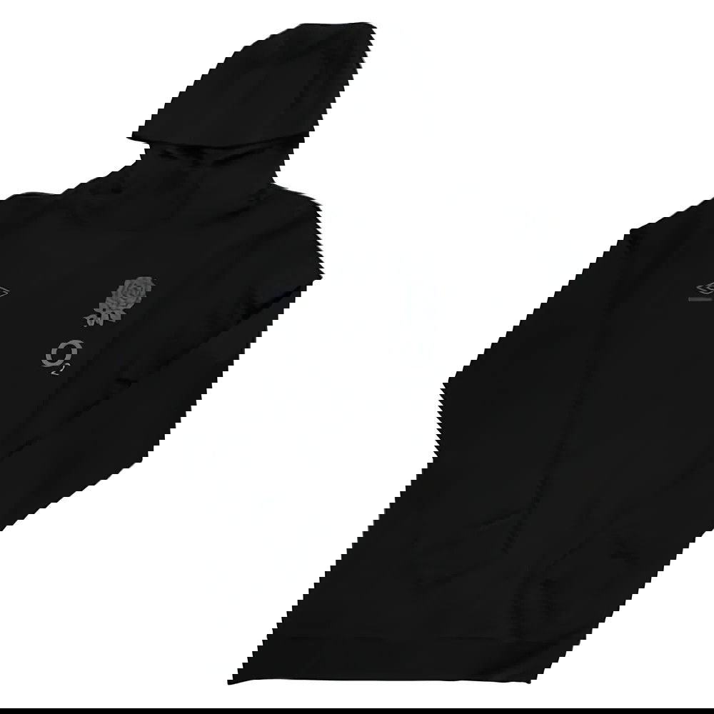 2024-2025 England Rugby Presentation Overhead Hoodie O2 (Black)