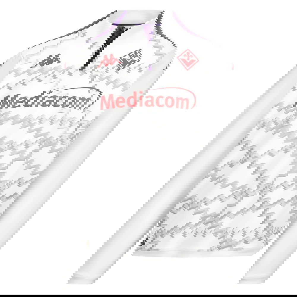 2024-2025 Fiorentina Training Sweat 1/4 Zip (White)